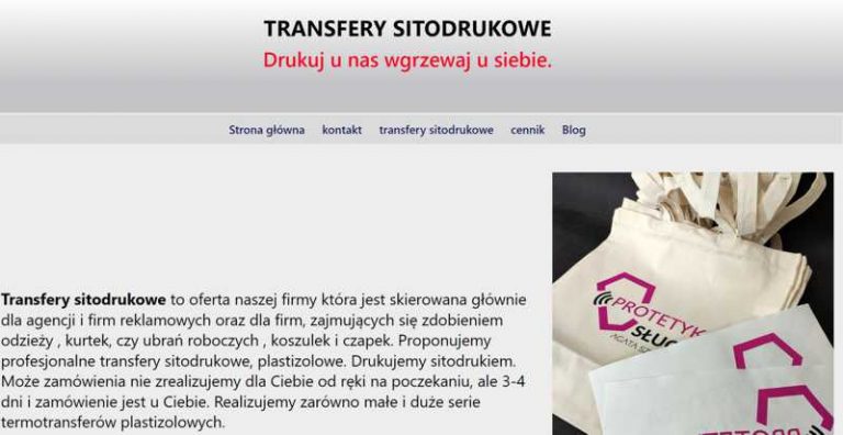 termotransfer plastizolowy